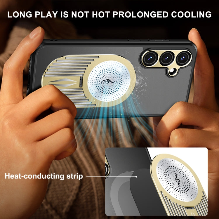 For Samsung Galaxy S24 FE 5G Heat Dissipation Aromatherapy MagSafe Holder Phone Case