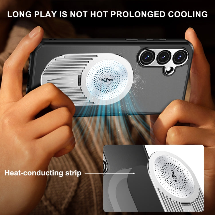 For Samsung Galaxy S24 FE 5G Heat Dissipation Aromatherapy MagSafe Holder Phone Case