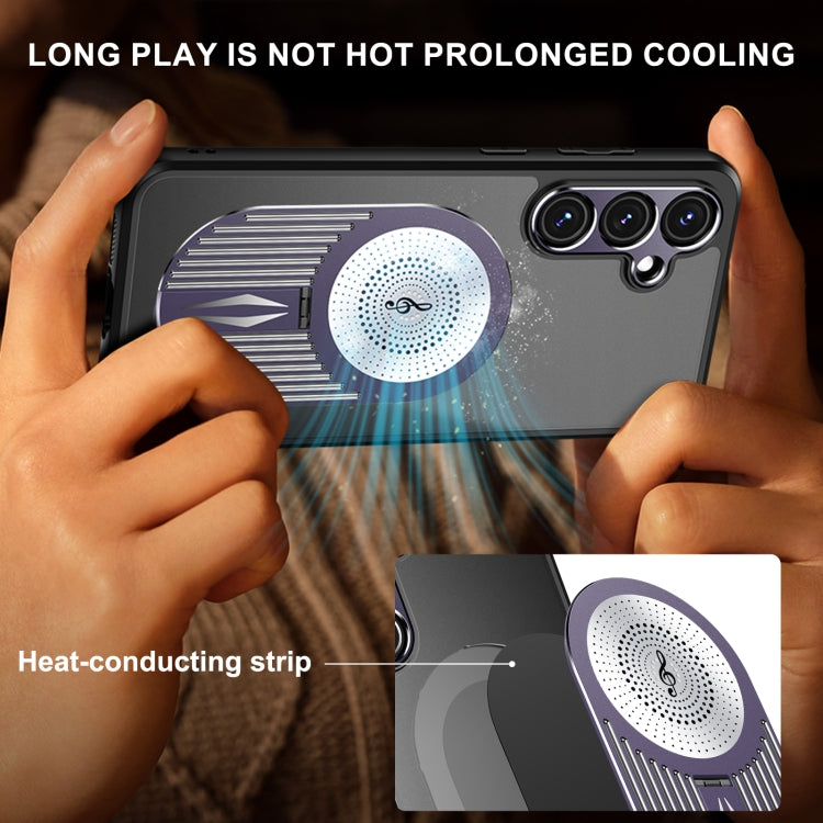 For Samsung Galaxy S24 FE 5G Heat Dissipation Aromatherapy MagSafe Holder Phone Case