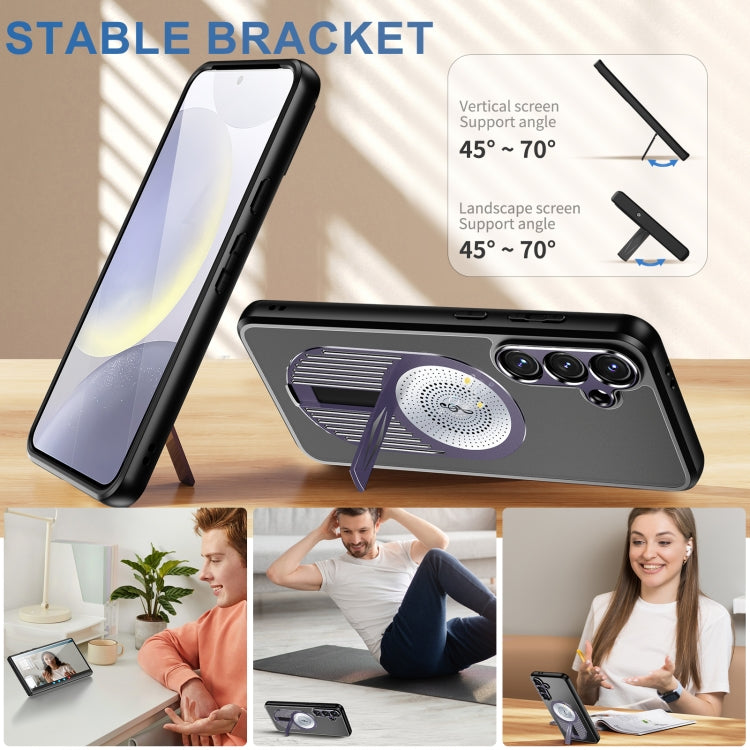 For Samsung Galaxy S24 FE 5G Heat Dissipation Aromatherapy MagSafe Holder Phone Case