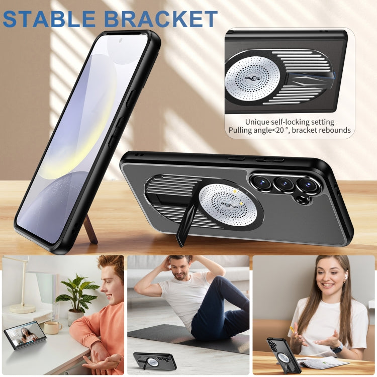 For Samsung Galaxy S23 FE 5G Heat Dissipation Aromatherapy MagSafe Holder Phone Case