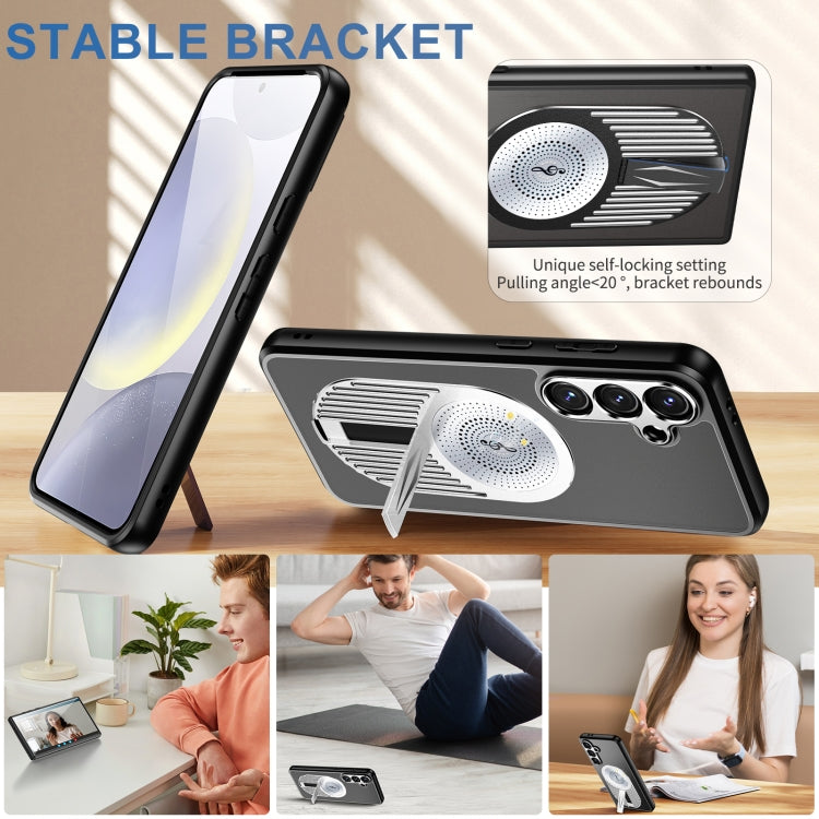 For Samsung Galaxy S23 FE 5G Heat Dissipation Aromatherapy MagSafe Holder Phone Case