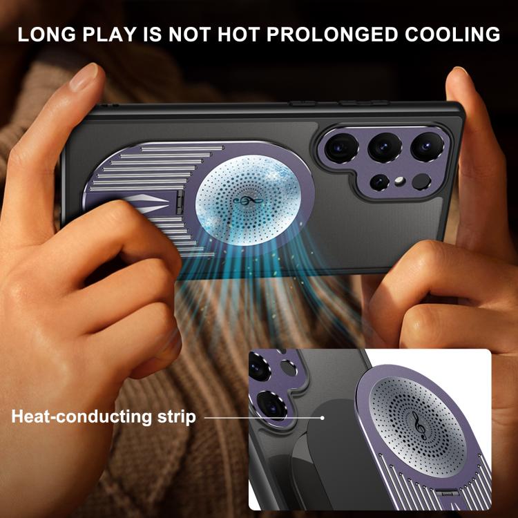 For Samsung Galaxy S25 Ultra 5G Heat Dissipation Aromatherapy MagSafe Holder Phone Case