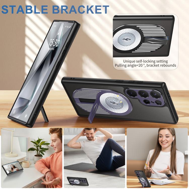 For Samsung Galaxy S25 Ultra 5G Heat Dissipation Aromatherapy MagSafe Holder Phone Case