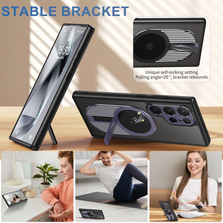 For Samsung Galaxy S25 Ultra 5G Heat Dissipation Aromatherapy MagSafe Holder Phone Case