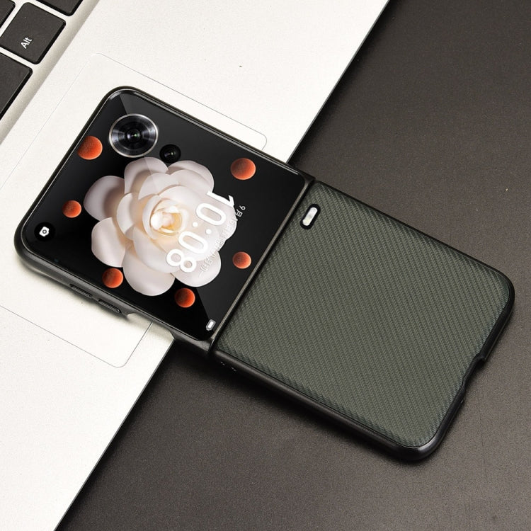 For Honor Magic V Flip PU Leather PC Phone Case