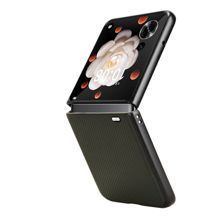For Honor Magic V Flip PU Leather PC Phone Case