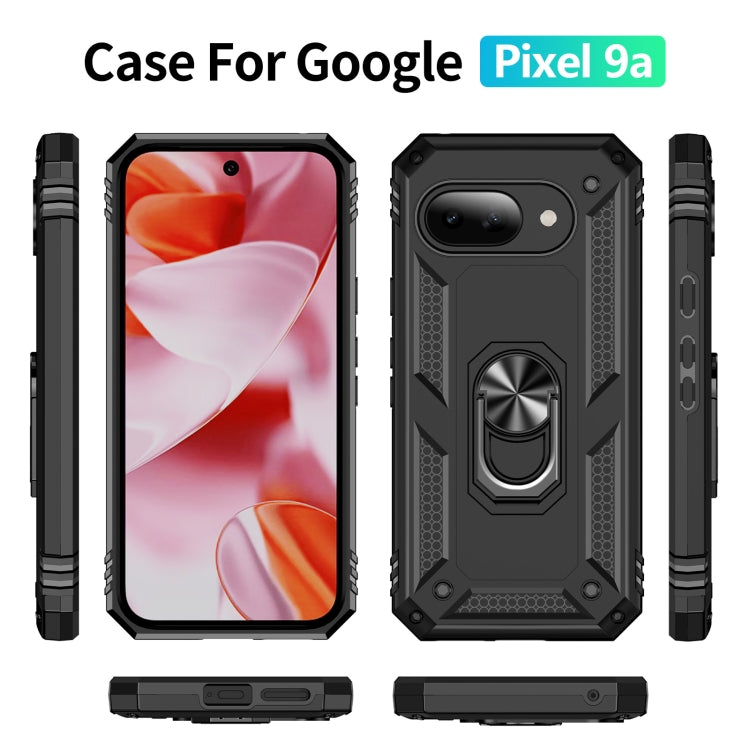 For Google Pixel 9a Shockproof TPU + PC Phone Case with Holder