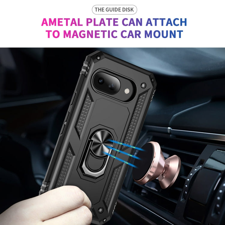 For Google Pixel 9a Shockproof TPU + PC Phone Case with Holder