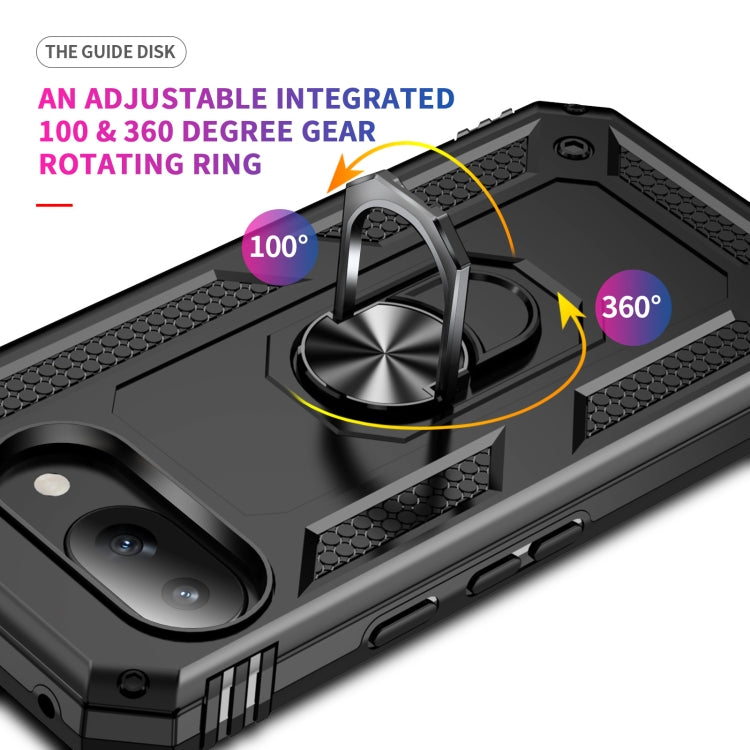 For Google Pixel 9a Shockproof TPU + PC Phone Case with Holder