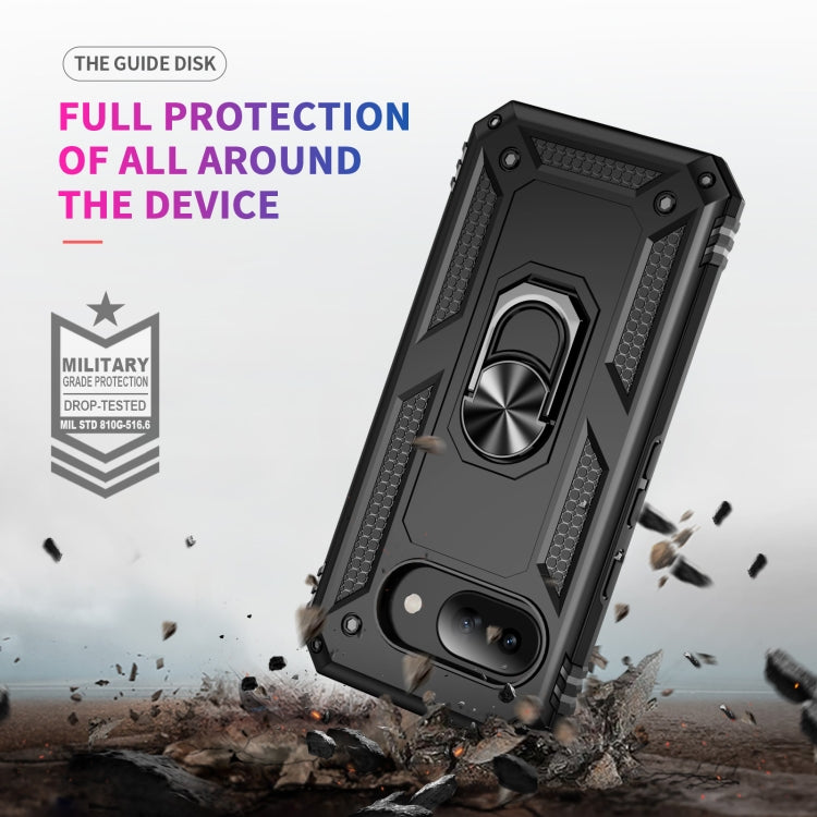 For Google Pixel 9a Shockproof TPU + PC Phone Case with Holder