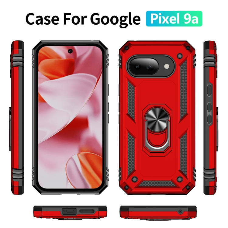 For Google Pixel 9a Shockproof TPU + PC Phone Case with Holder