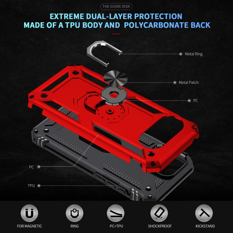 For Google Pixel 9a Shockproof TPU + PC Phone Case with Holder
