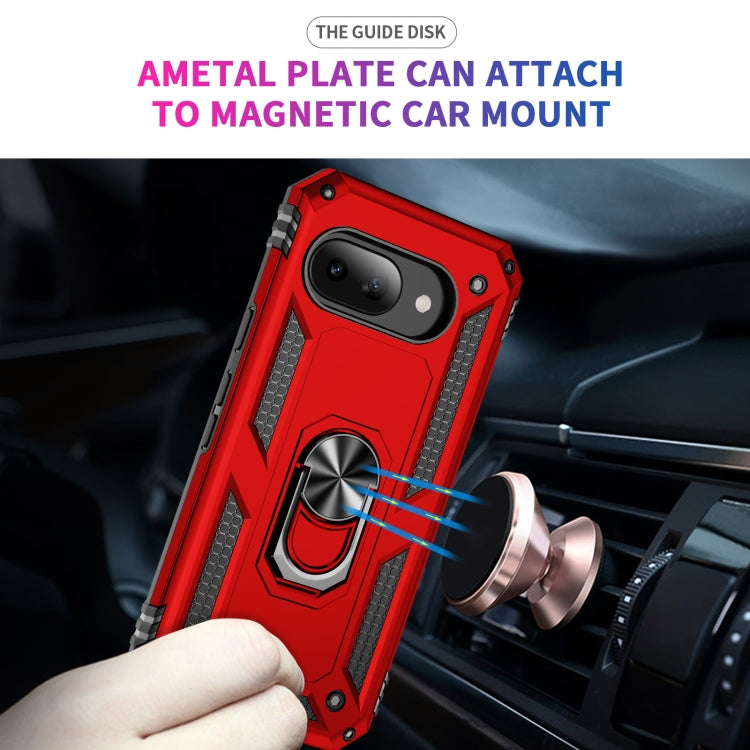 For Google Pixel 9a Shockproof TPU + PC Phone Case with Holder