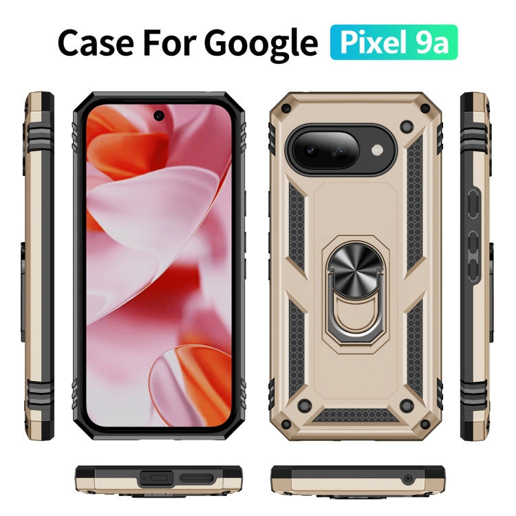 For Google Pixel 9a Shockproof TPU + PC Phone Case with Holder