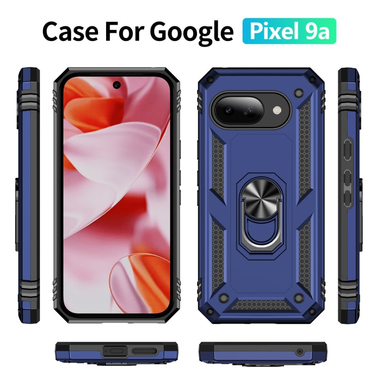 For Google Pixel 9a Shockproof TPU + PC Phone Case with Holder