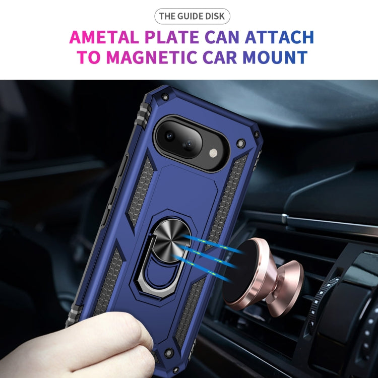 For Google Pixel 9a Shockproof TPU + PC Phone Case with Holder
