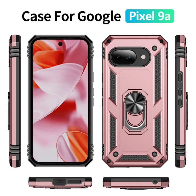 For Google Pixel 9a Shockproof TPU + PC Phone Case with Holder