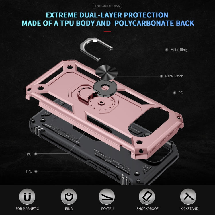 For Google Pixel 9a Shockproof TPU + PC Phone Case with Holder