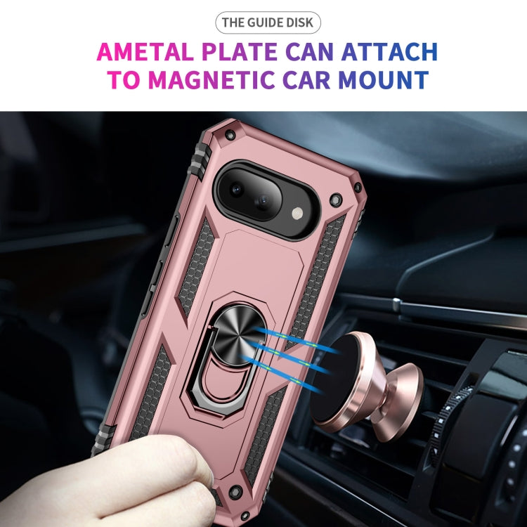 For Google Pixel 9a Shockproof TPU + PC Phone Case with Holder