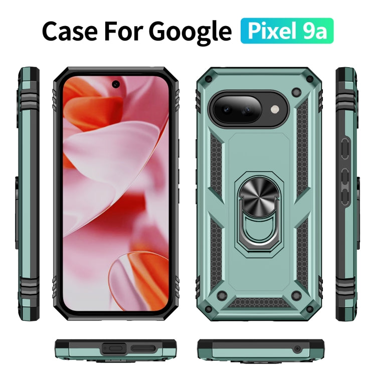 For Google Pixel 9a Shockproof TPU + PC Phone Case with Holder