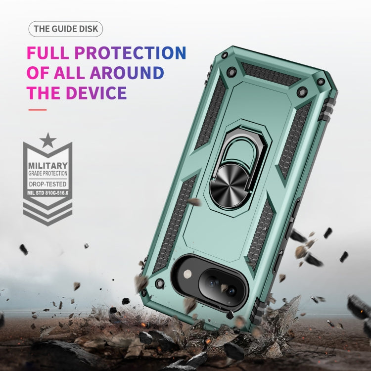 For Google Pixel 9a Shockproof TPU + PC Phone Case with Holder