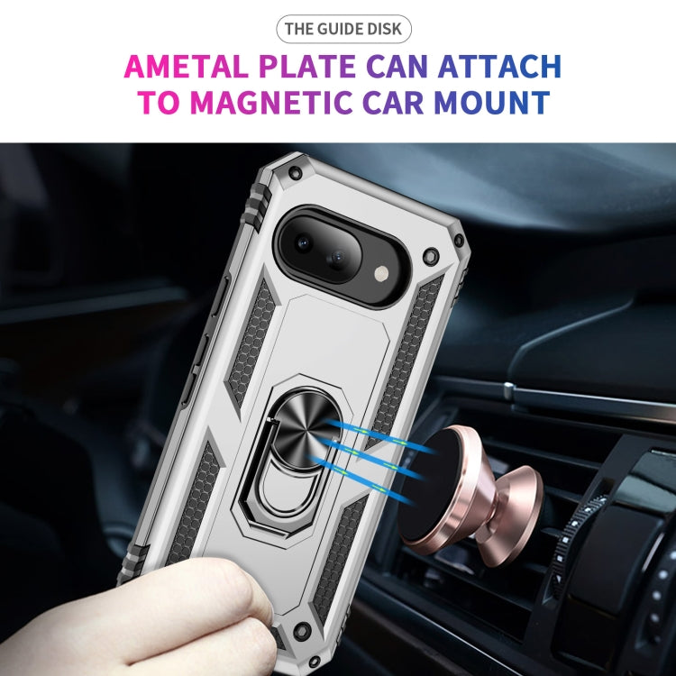 For Google Pixel 9a Shockproof TPU + PC Phone Case with Holder