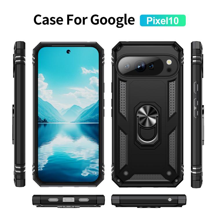 For Google Pixel 10 Shockproof TPU + PC Phone Case with Holder