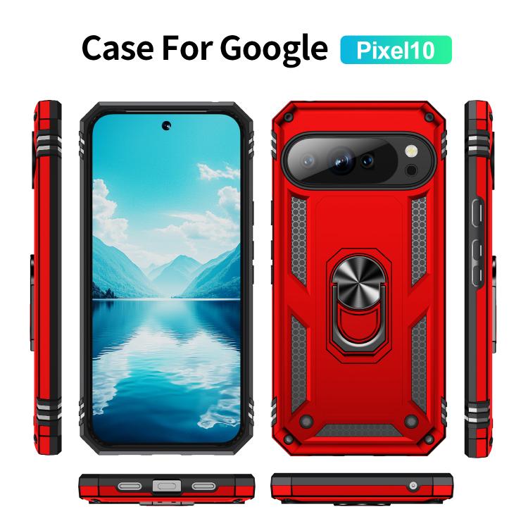 For Google Pixel 10 Shockproof TPU + PC Phone Case with Holder