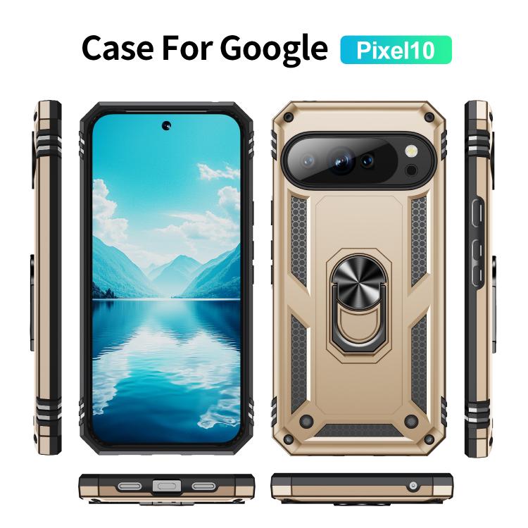 For Google Pixel 10 Shockproof TPU + PC Phone Case with Holder