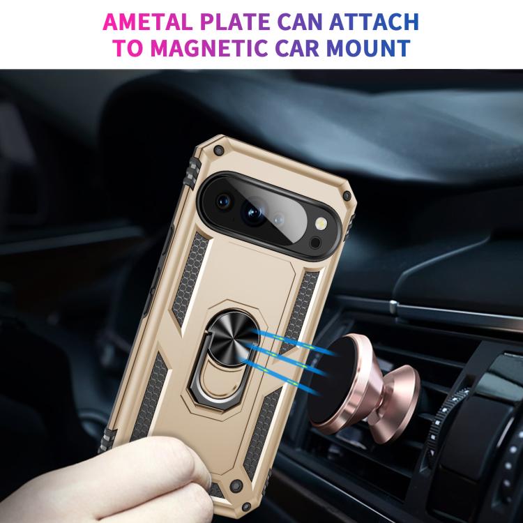 For Google Pixel 10 Shockproof TPU + PC Phone Case with Holder