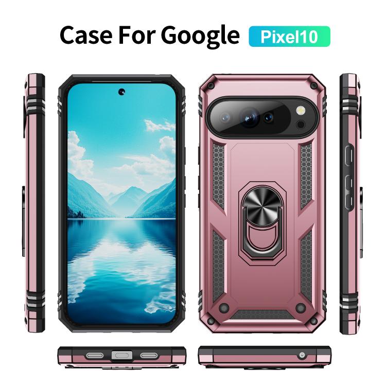 For Google Pixel 10 Shockproof TPU + PC Phone Case with Holder