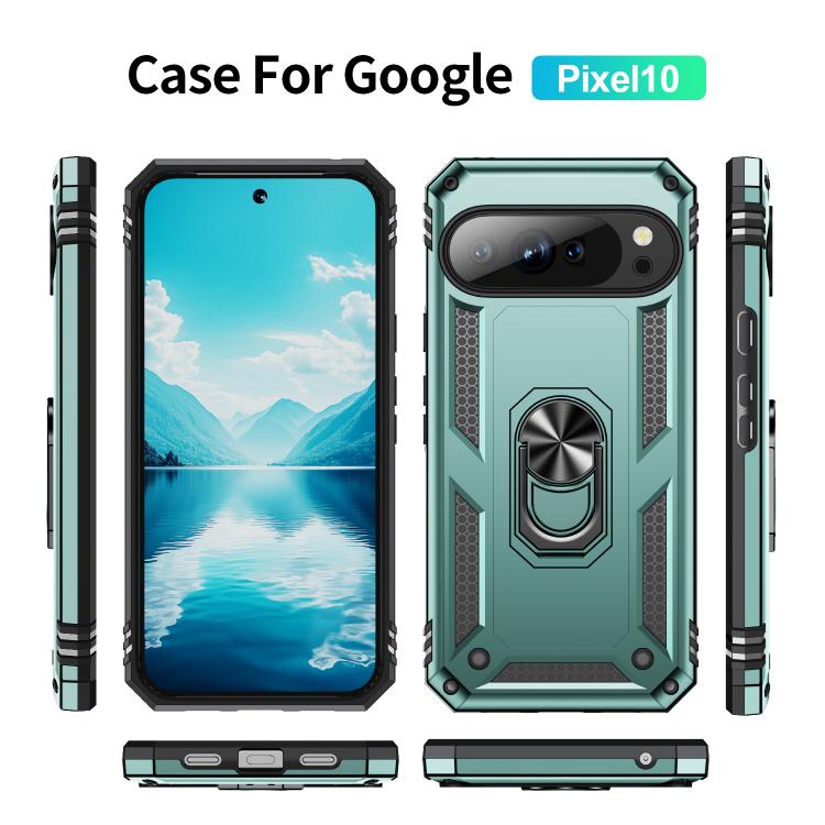For Google Pixel 10 Shockproof TPU + PC Phone Case with Holder