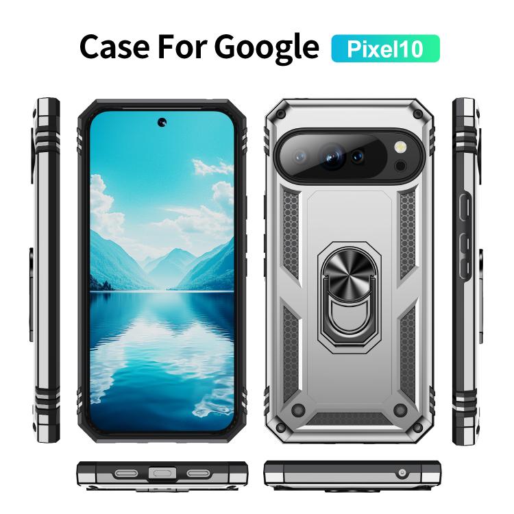 For Google Pixel 10 Shockproof TPU + PC Phone Case with Holder