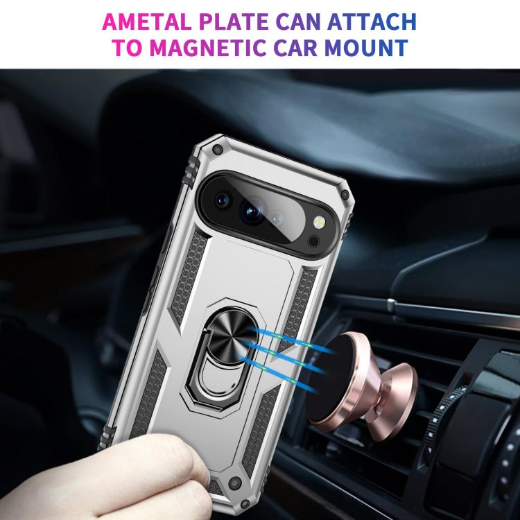 For Google Pixel 10 Shockproof TPU + PC Phone Case with Holder