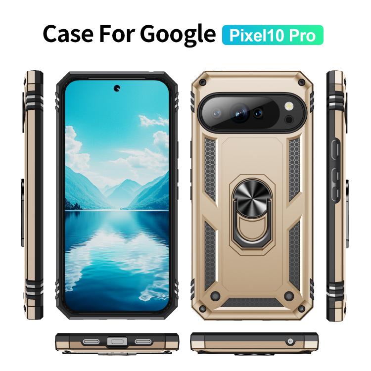 For Google Pixel 10 Pro Shockproof TPU + PC Phone Case with Holder
