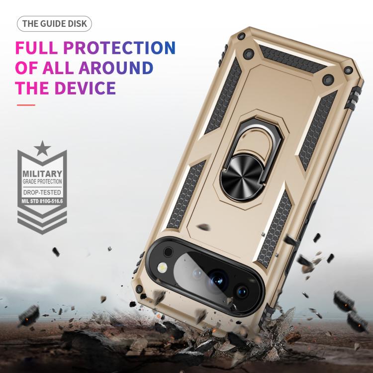 For Google Pixel 10 Pro Shockproof TPU + PC Phone Case with Holder