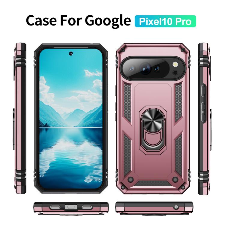 For Google Pixel 10 Pro Shockproof TPU + PC Phone Case with Holder