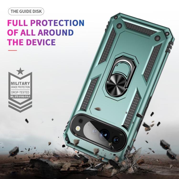 For Google Pixel 10 Pro Shockproof TPU + PC Phone Case with Holder