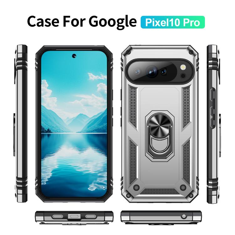 For Google Pixel 10 Pro Shockproof TPU + PC Phone Case with Holder