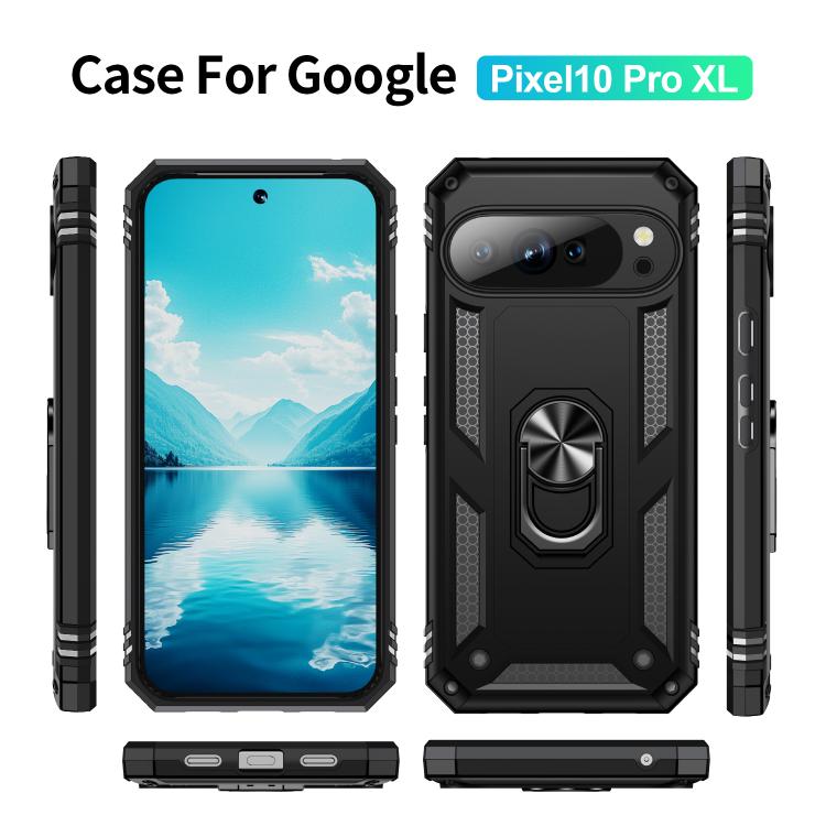 For Google Pixel 10 Pro XL Shockproof TPU + PC Phone Case with Holder