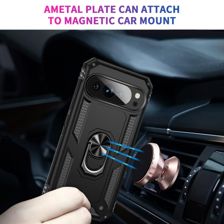 For Google Pixel 10 Pro XL Shockproof TPU + PC Phone Case with Holder
