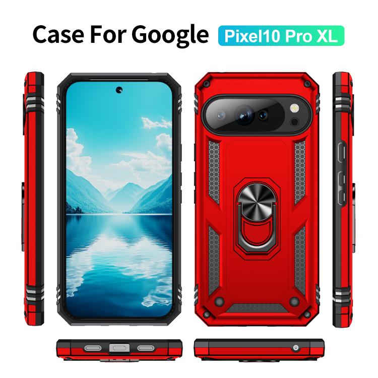 For Google Pixel 10 Pro XL Shockproof TPU + PC Phone Case with Holder