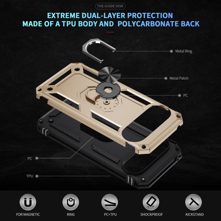 For Google Pixel 10 Pro XL Shockproof TPU + PC Phone Case with Holder