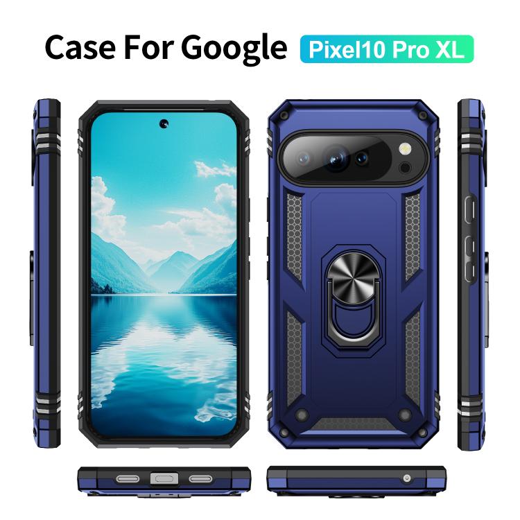 For Google Pixel 10 Pro XL Shockproof TPU + PC Phone Case with Holder