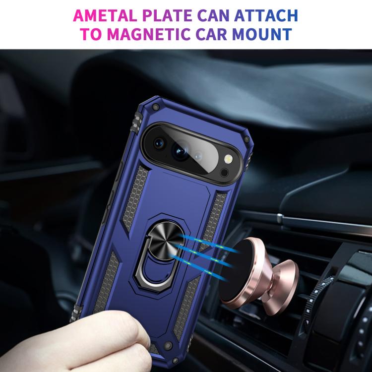 For Google Pixel 10 Pro XL Shockproof TPU + PC Phone Case with Holder