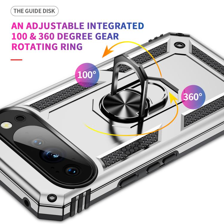 For Google Pixel 10 Pro XL Shockproof TPU + PC Phone Case with Holder