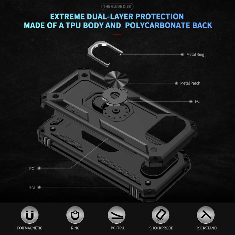 For Google Pixel 10a Shockproof TPU + PC Phone Case with Holder