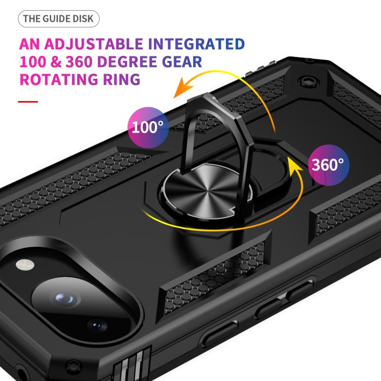 For Google Pixel 10a Shockproof TPU + PC Phone Case with Holder