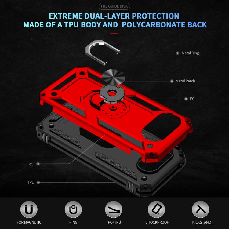 For Google Pixel 10a Shockproof TPU + PC Phone Case with Holder